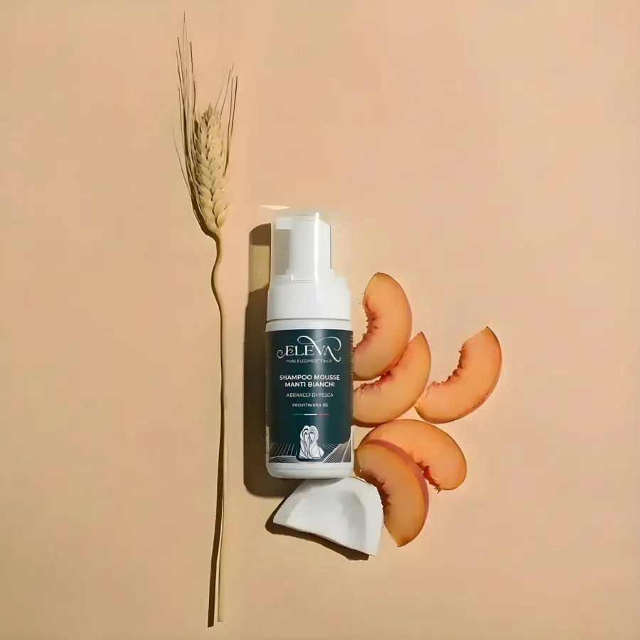 Shampoo per Cani Bianchi in mousse | Eleva Pet